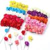 144PCS Mini Fake Flower Bouquet 2CM Paper Rose Bouquet  Party Decorations