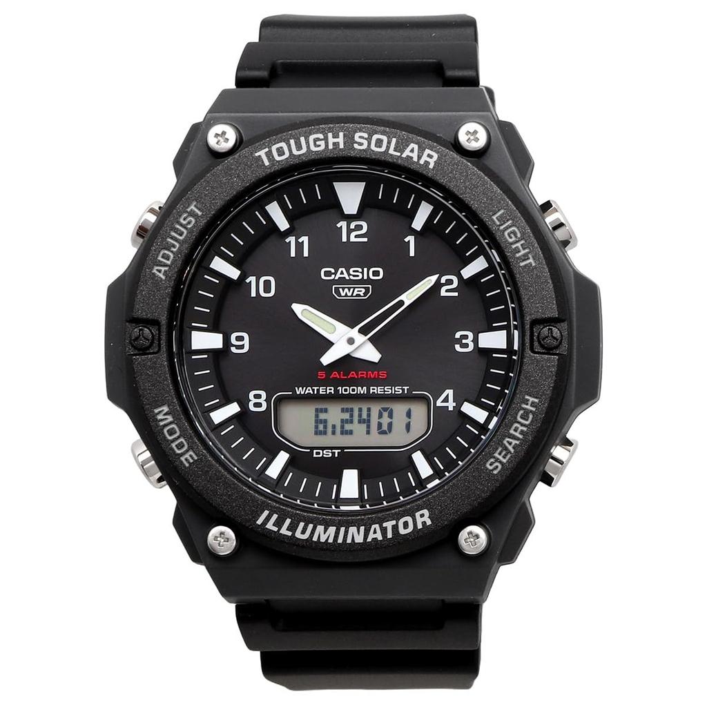CASIO Standard Tough Solar Quartz Watch Black Overseas Model [Casio] Analog-Digital AQ-S820W-1AV Men's [Used]