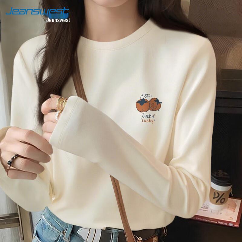 Jeanswest Women's Autumn Long Sleeve Cotton T-Shirt