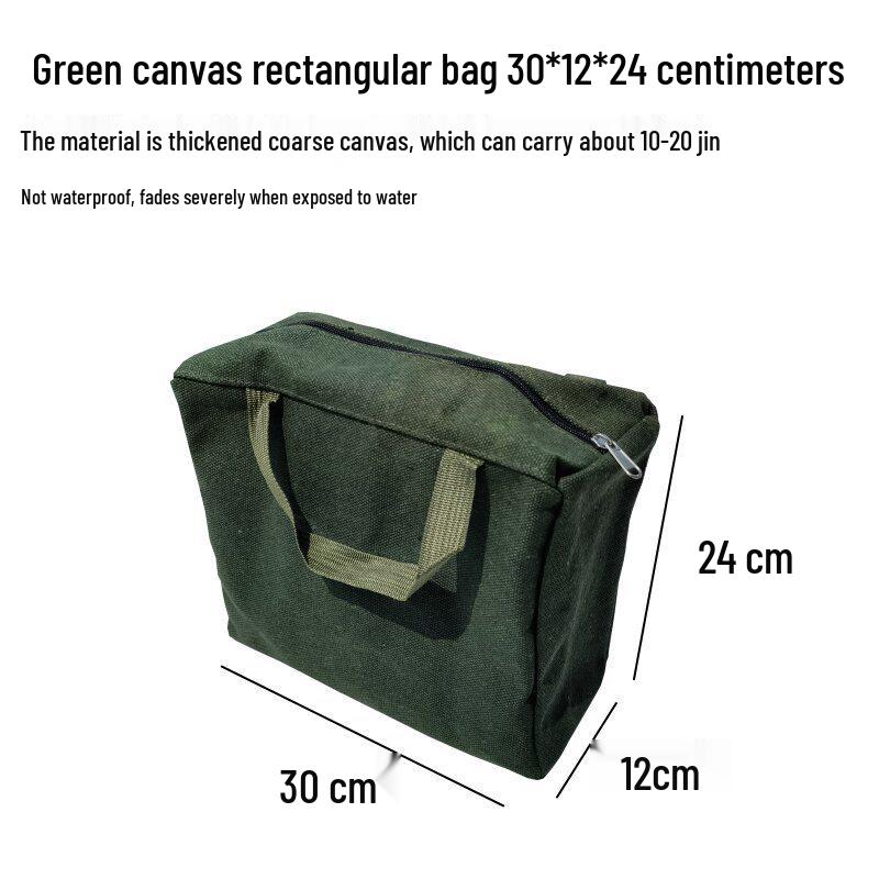 Large Capacity Multifunctional Thickened Canvas Tool Bag