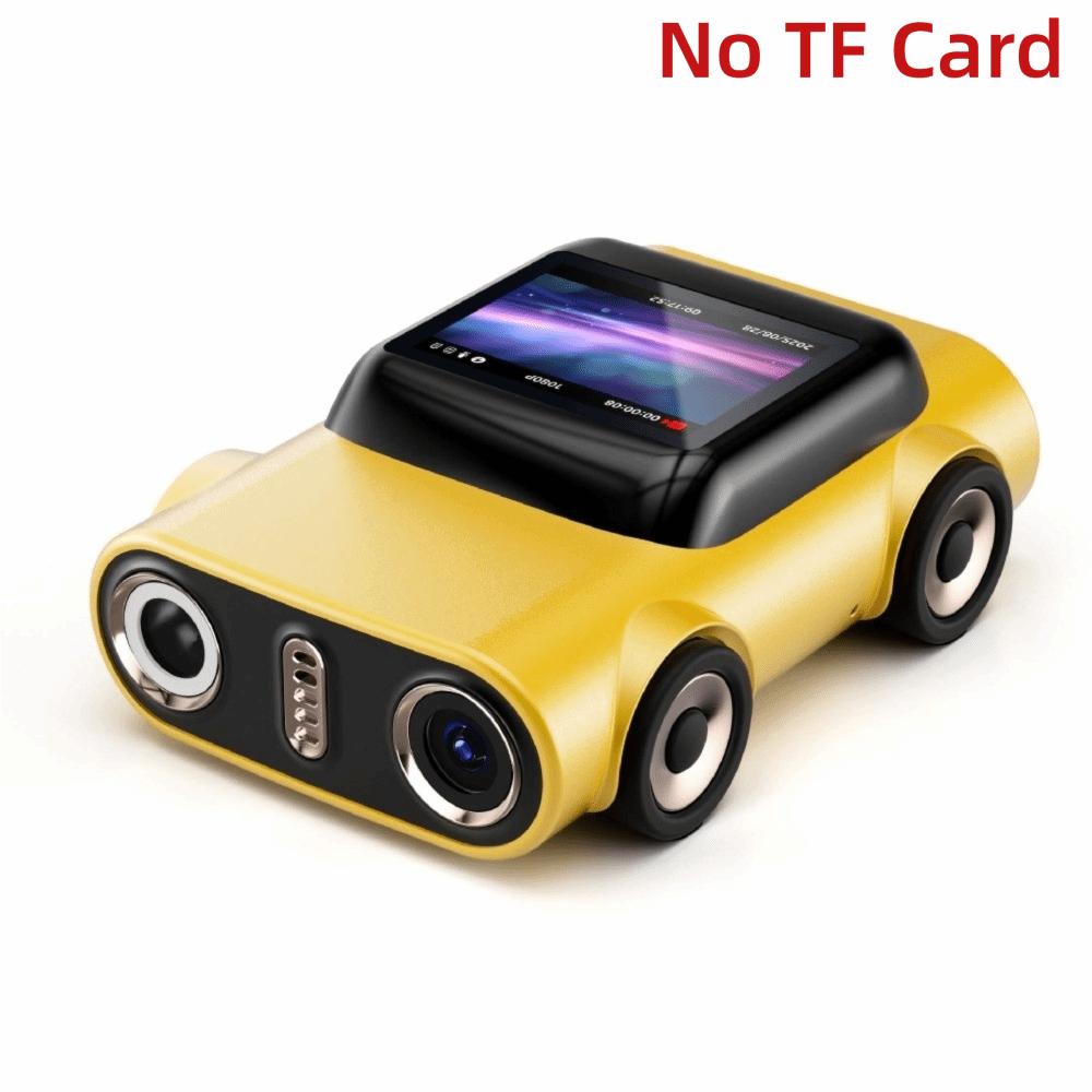 

Gifts Car Shaped Mini Thumb Camera 2K HD 130° Wide Angle Lens Video Recorder Auto Focus Cam Student Sports Video Camera жовтий