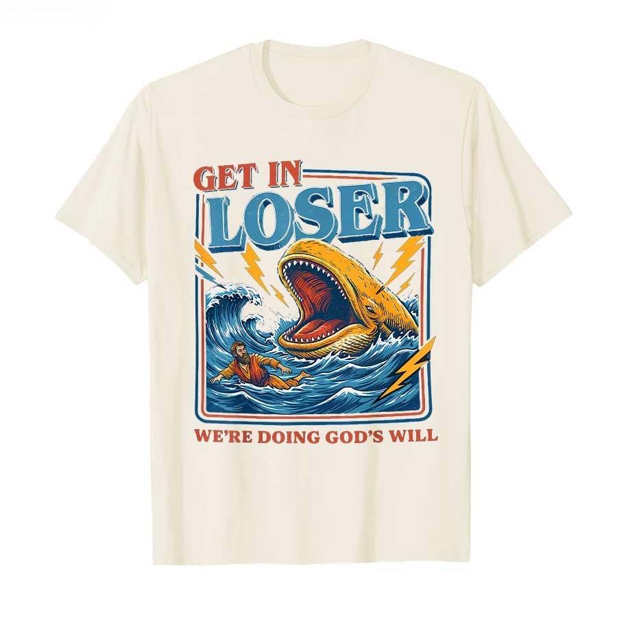 2026 Sommer Stil Spaß Christliches Bibelmuster T-Shirt Hohe Qualität Mode Lässig Atmungsaktiv Herren Rundhals Bedrucktes T-Shirt