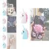 Iphone Silicone Case With 3d Rainbow Unicorn Design For Cute Protective Cover