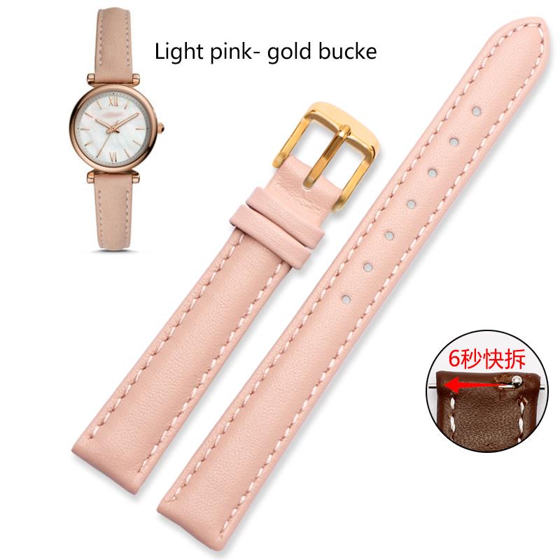 12mm 14mm 16mm 18mm 20mm Men Women Genuine Leather  Watch Band For Casio Fossil DW Folli Follie Watch Strap Bracelet Accessories