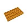 1PC, Flocking Jewelry Box Jewelry Tray, Color: Yellow