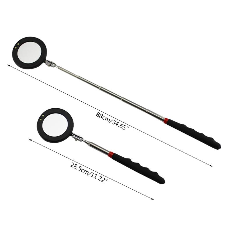 Telescoping Inspection Mirror Inspection Tool for Checking Vehicle Observing Eyelashes Mouth & Other Small Parts