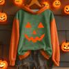 Ladies' Casual And Fashionable Color Blocked Long Sleeved Hooded Warm Shirt Loose And Comfortable Hoodie