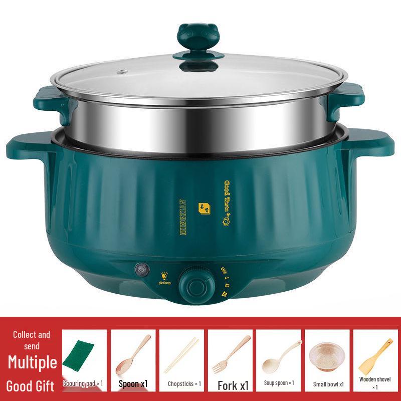 Multi-Functional Electric Hot Pot: Stir-Fry, Steam, and Heat for Dorms and Homes