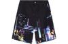 Skateboard Casual Shorts Men's Black AKSS121-2