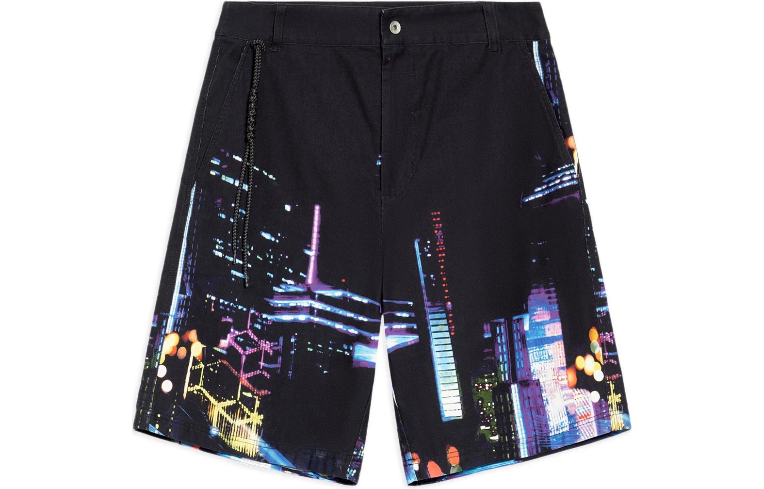 Li Ning Skateboard Casual Shorts Men s Black AKSS121-2 XL