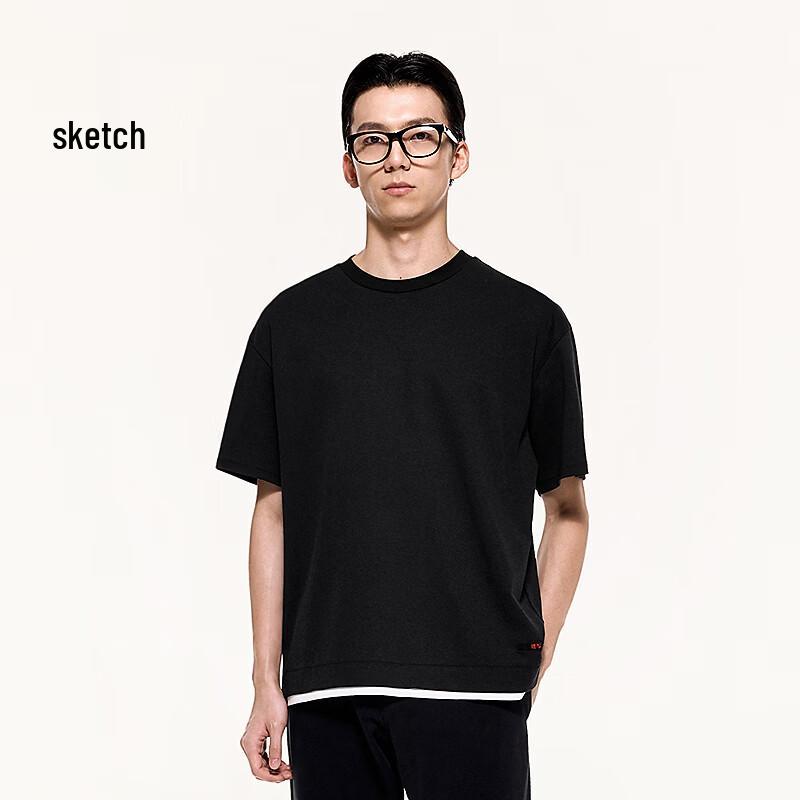 CROQUIS Men s Round Neck Cotton T-Shirt 9Q4111920 XL