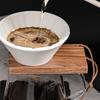 Premium Wooden Coffee Filter Stand for Home