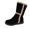 British snow boots women's 2025 autumn and winter new thick-soled versatile velvet thickened short boots medium boots