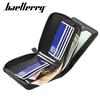 Baellerry Men Fashion Wallets Zipper Business Card Holder Vintage Purse GZW
