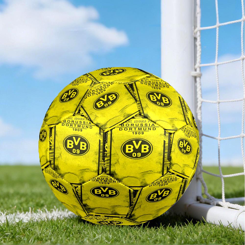 Bvb Soccer Ball Design Printed Size 5 Soccer Balls, High-Quality, Anti-Slip, Protective Football, A Unique Gift , Birthdays, Christmas Gifts