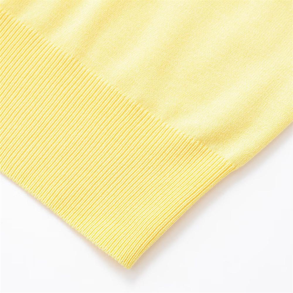 2025 Spring Women's POLO Collar Short-Sleeve Knit Pullover with Pocket
