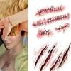 Skin Decoration Party Horror Scar Temporary Tattoos Halloween Tattoo Stickers Fake Tattoo