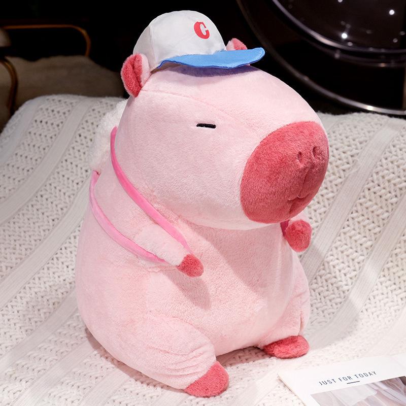 

Pink Capybara Sports Plush Toy - Perfect Birthday Gift for Girls 35 cm розовый