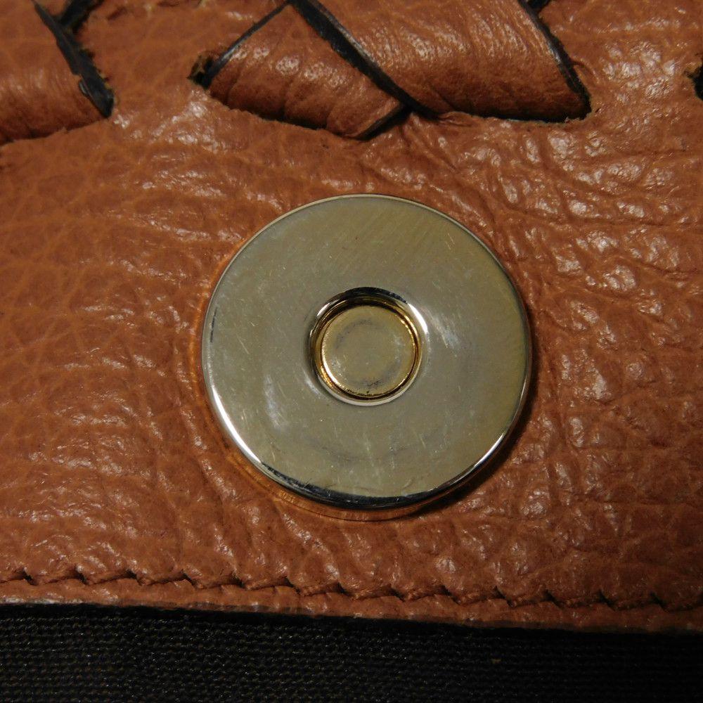 Used 9539 Bamboo Tassel Large Tote 354666 7924 Calfskin Woven Shoulder Bag Charm Brown Unisex from Japan AUTHENTIC