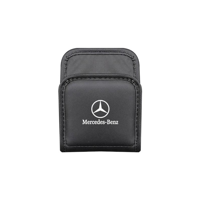 

GLC GLB Кожаная сумка-органайзер для хранения телефона и зарядного устройства для Mercedes Benz AMG W204 W205 W203 W211 W212 W213 W201 W210 W1