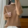 Winter Women Sweater 100% Wool Turtleneck Knit Pullover Thick Jumpers MODERN NEW SAGA Female Knit Tops