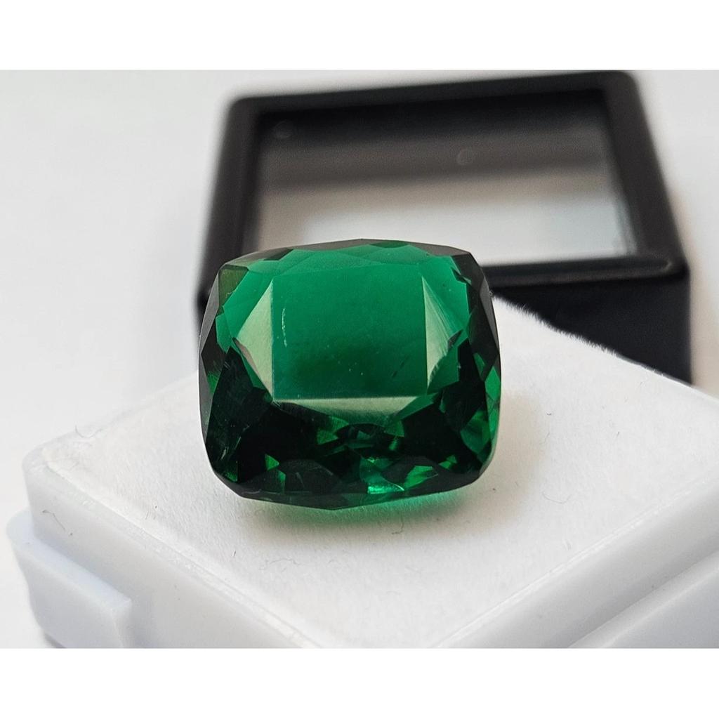 Natural Green Tsavorite Garnet Making Ring 11-12 Ct Square Cut Gemstone
