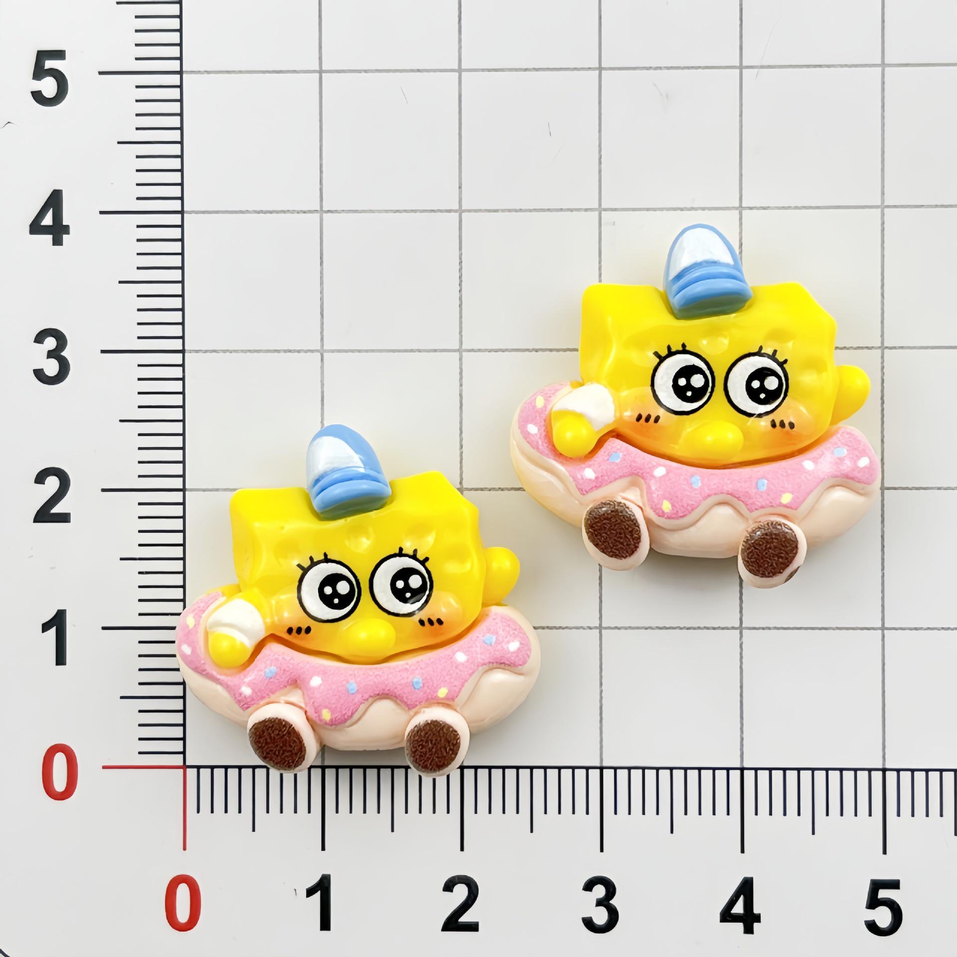 SpongeBob Resin Accessories: DIY Hair Clip, Phone Case, Keychain, Sticker