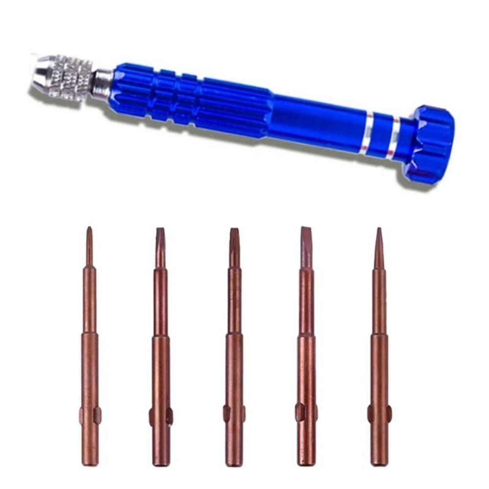 Flat Head 5 In 1 Screwdriver Set Slotted Phillips Hex Screwdriver Repairing Kit  DIY Repair
