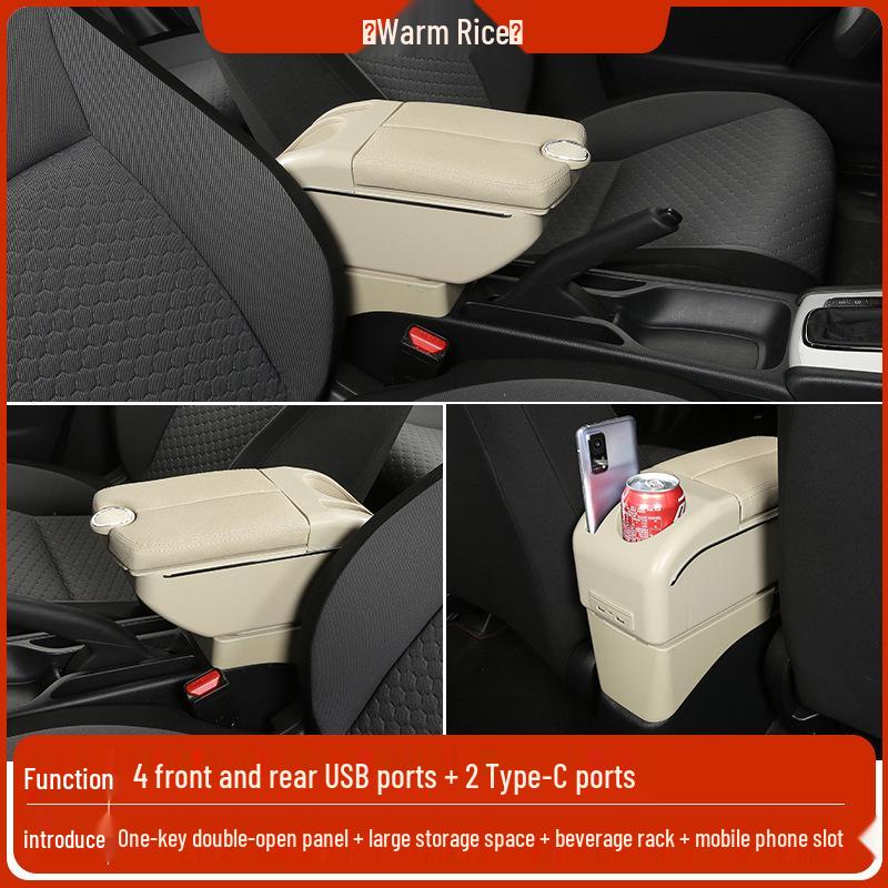 Mazda 2 Sedan/Hatchback Center Armrest Storage Box - Changan Jinxiang Modification Accessories