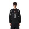 Mens Long Sleeve Cotton T-Shirt Vintage Washed Retro Moto Style Loose Fit Sport Graphic Tee
