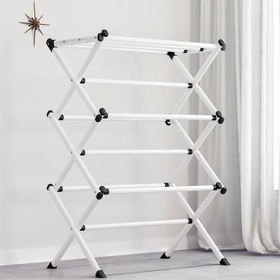 Folding Drying Rack Metal Stand Hanging Saving Space Multifunction Home Laundry Clothes Towel