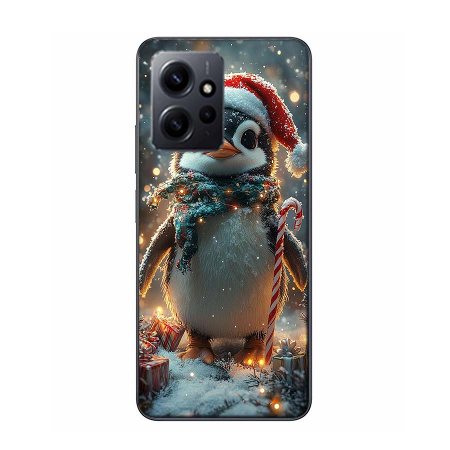 Cute Little Penguin Phone Case For Redmi Note 14 15 Pro 5G 13 12 Pro Plus 11 11T 11E 11S 10 Pro 10S 9 9S Cover Cell Clear TPU Ca