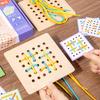 Kids Montessorri Toys Fine Motor Skills Training Threading Toys For Toddler Logical Thinking Social Games  Early Education Aid