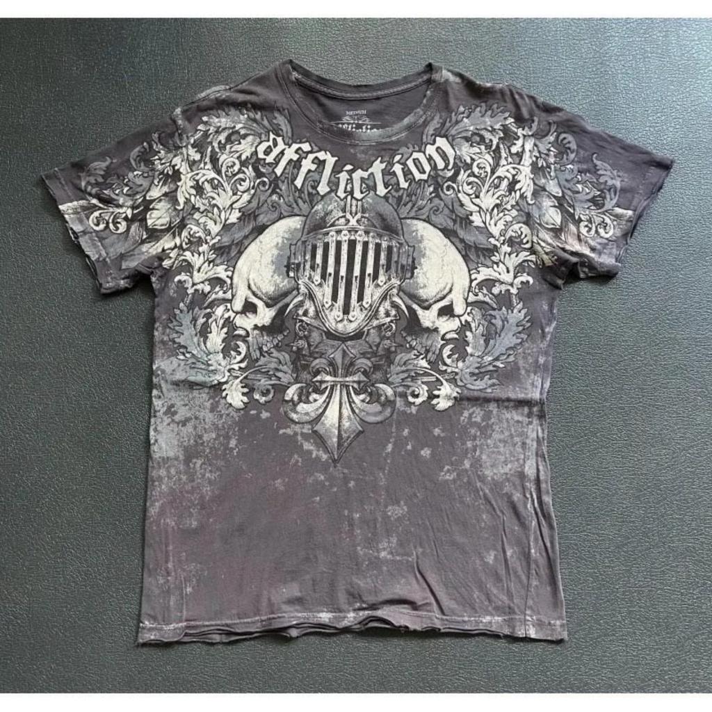 DRIPX 2000s Hip Hop Oversized T Shirt American Goth Retro Harajuku Letter Print Top Casual Tops New