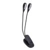 Music Stand Light Dual Head 2 Brightness Gooseneck Eye Friendly Clip On LED Light for Reading Perfor