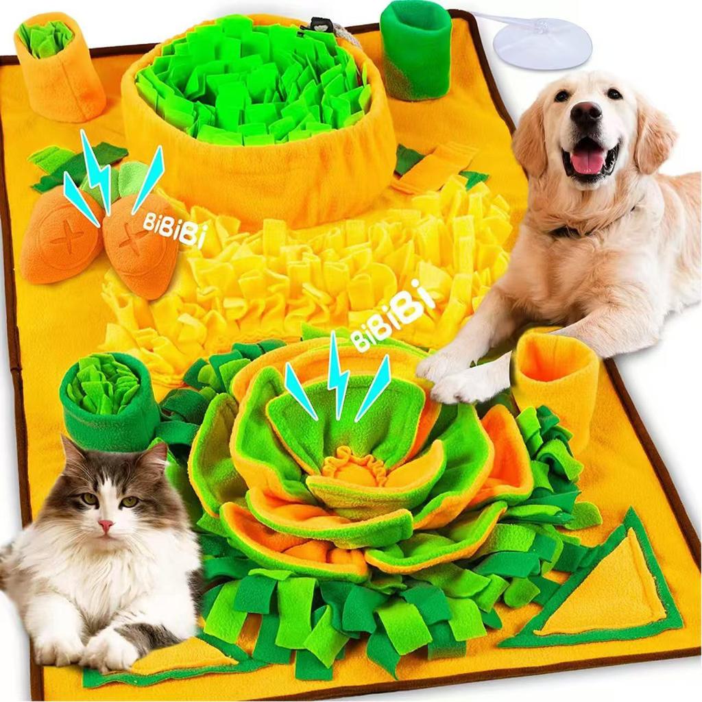 Pet Sniffing Mat: Indoor Dog & Cat Foraging Toy, Decompression Puzzle & Slow Feeder