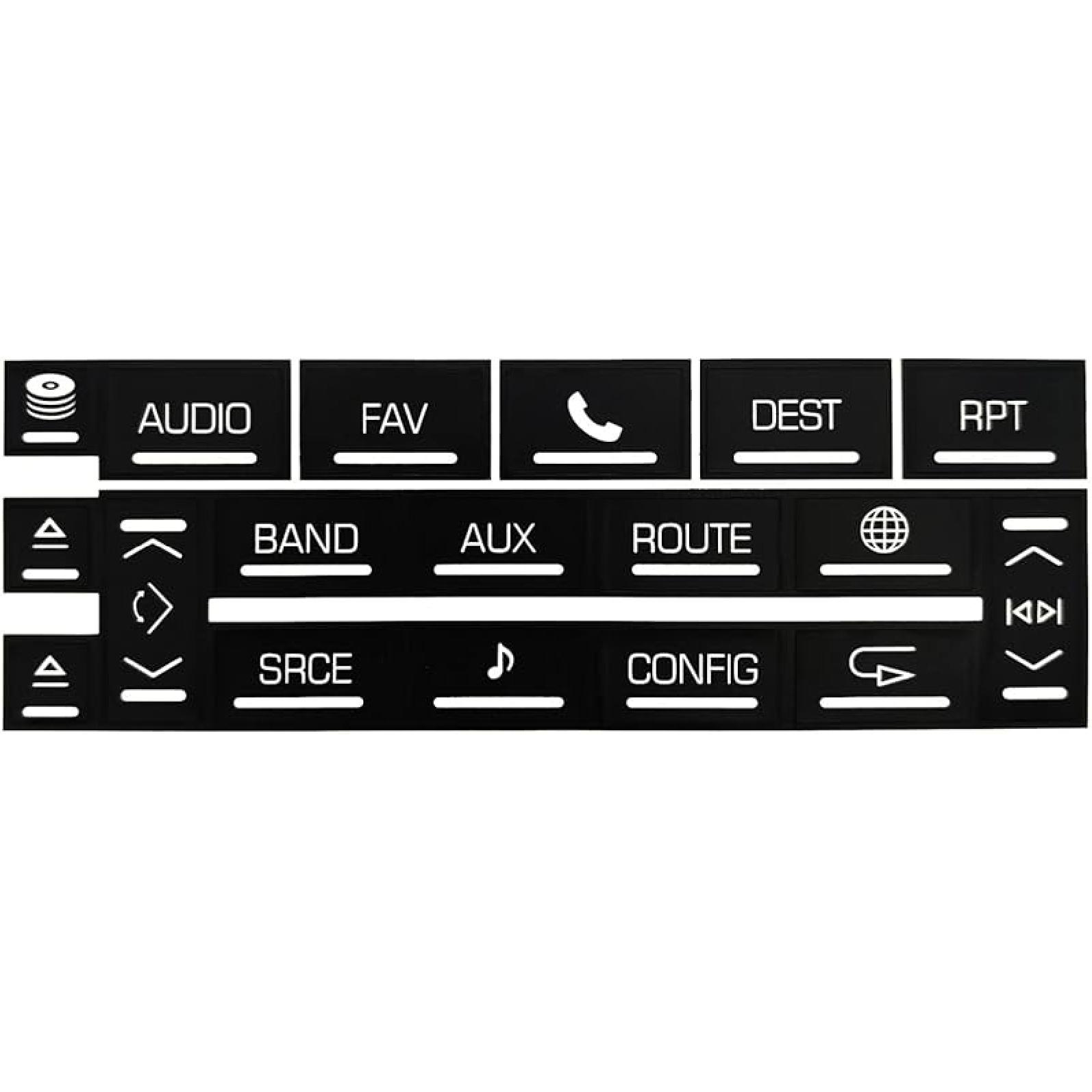 AtticZone AC Radio Button Stickers Dash Repair Decals Compatible with Cadillac Escalade ESV EXT 2007 2008-2014 (AC16) Radio18
