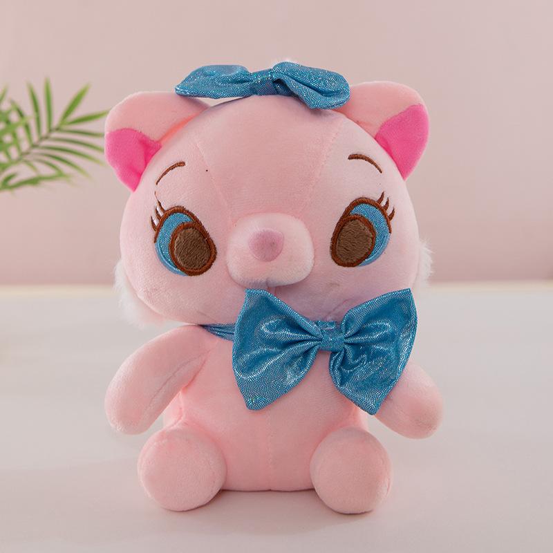 Милая кукла Мэри Кэт Кот Приключения Белый Котенок Плюшевая Игрушка Ловец Кукла Бант 22cm