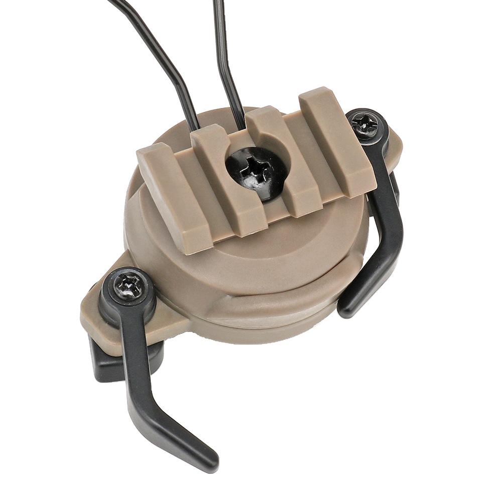 

Tacticals Helmet Rail Headset Adapter Holder ARC Rail Adapter Headphone Suspension Bracket Left & Right Side Attachments
