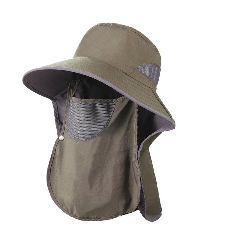 Bucket Hat Breathable Sunshade Sun Protection Hat Men and Women Plus Brim Sun Hat Outdoor Quick Drying Mountaineering Fishing Hat