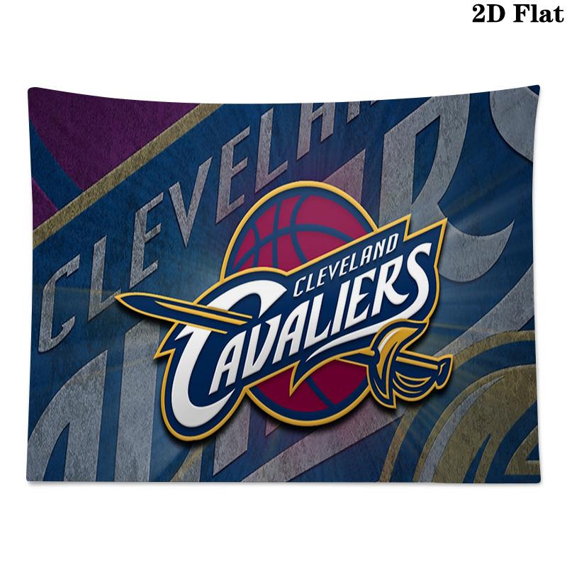 Cleveland Cavaliers Logo Wall Tapestry Aesthetic Wall Hanging Printed Fabric Blanket Decorative Tapestries for Bedroom Living Room Home Decor