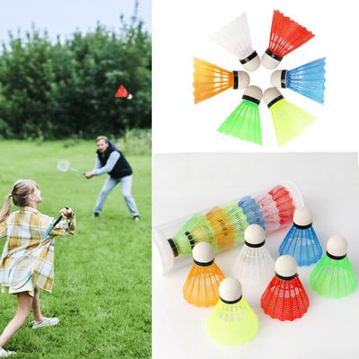 12Pcs Badminton Shuttlecocks Vibrant Color Reusable Lightweight Portable Training Badminton for Kids Entertainment