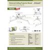 Sunne projector ceiling mount | Swivel and tilt adjustment | White | 12-month warranty