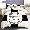 Derby County FC Pattern Bedding Home Decoration Birthday Gift (1 * Duvet Cover + 2 * Pillowcase, Without Core)