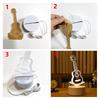Heart Love Acrylic 3D Night Light USB DIY Kids Bedroom Night Lamp for Valentine's Day Decor Christmas Wedding Cute Gifts 2023