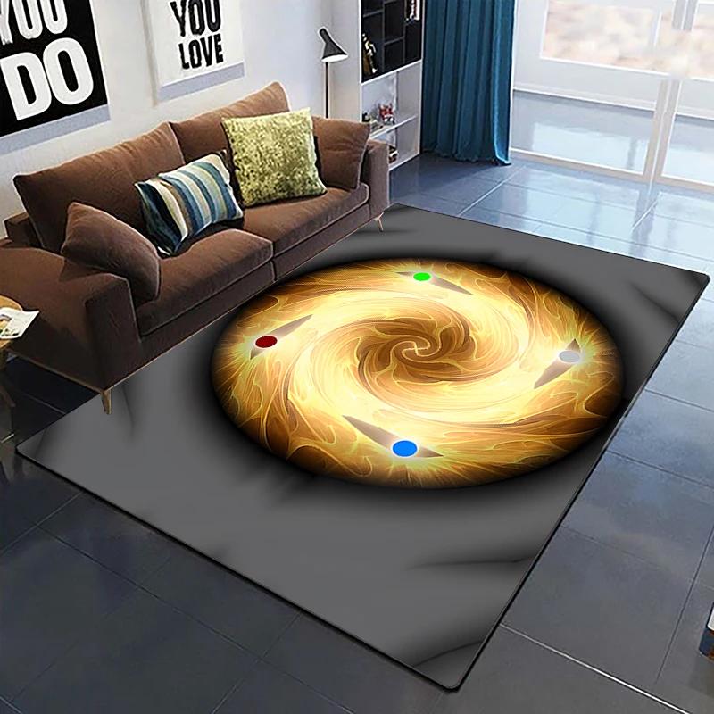 Modern Chinese Koi Tai Chi Yin Yang Area Rug Living Room Carpet for Children Play Home Deco Anti-slip Floor Mat and Carpets Gift