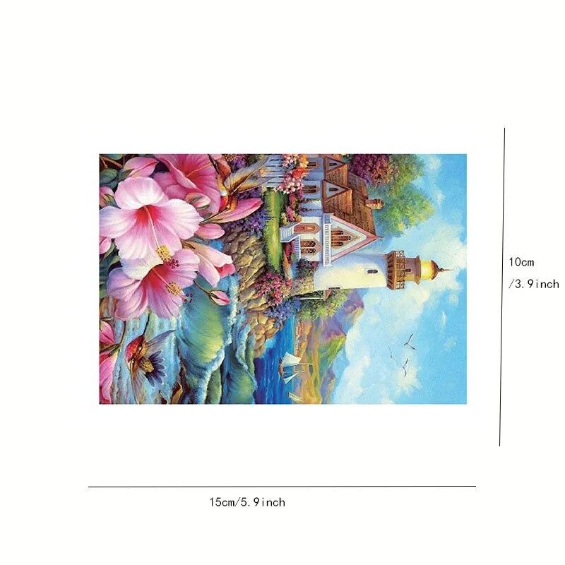 Lighthouse+Photo Frame 150 Mini Test Tube Puzzle World Famous Painting Series Travel Puzzle YC-M