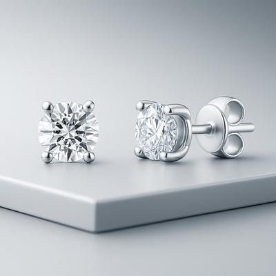 Maison De She Moissanit Wrap Diamant Ohrringe 4 Krappen 3-teilig