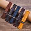 Vintage Crazy Horse First Layer Leather Seven Friday Strap Fits 28Mm Men'S Pin Buckle Strap Chain