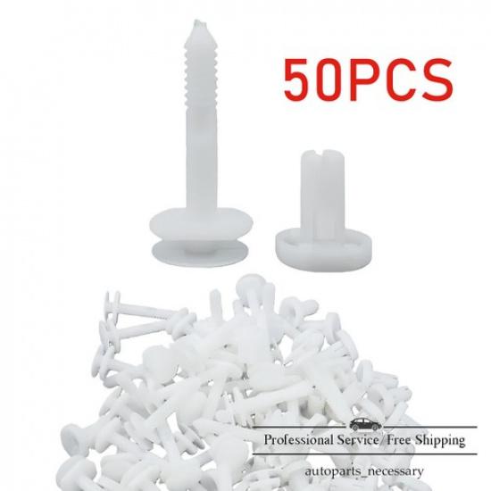 Set of 50 Door Panel Retainer Clips & Fasteners for GMC & Chevrolet & Cadillac
